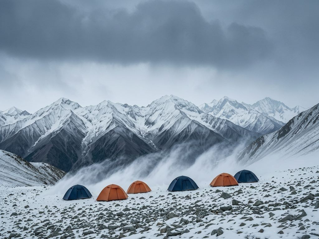 高原营地场景