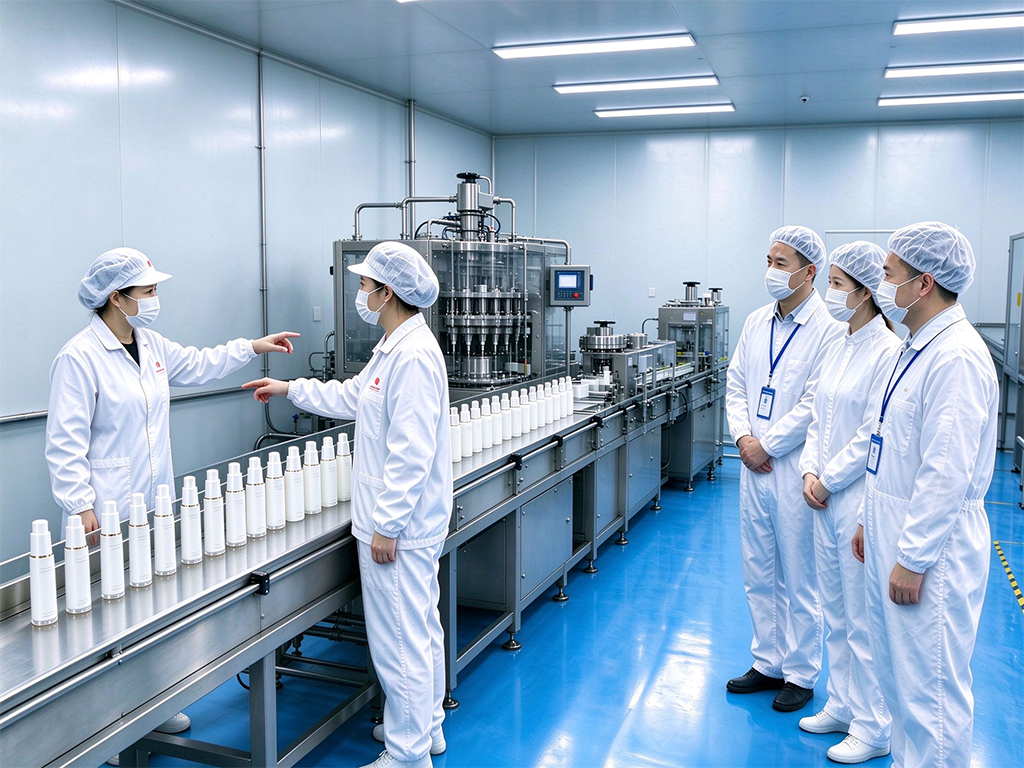 沙棘原料分拣车间溯源参观